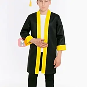 Ortaokul Sarı Mezuniyet Kep Cübbe