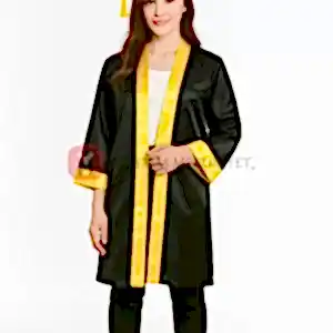 Lise Sarı Mezuniyet Kep Cübbe