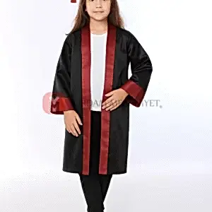 İlkokul Bordo Mezuniyet Kep Cübbe