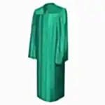shiny-emerald_green-graduation-gown
