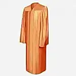 shiny-orange-graduation-gown