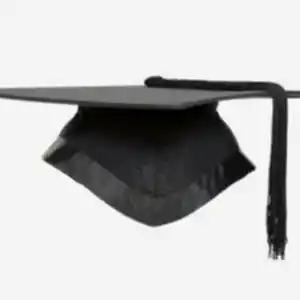 Fitted University Mortarboard Graduation Cap
