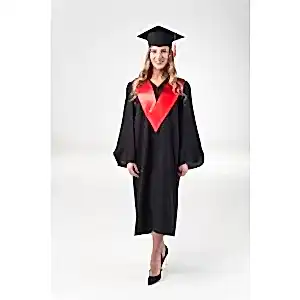 Габардиновая мантия с красным воротничком