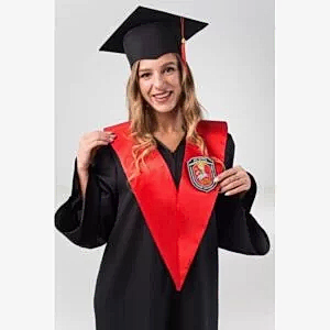 Габардиновая мантия с красным воротничком2